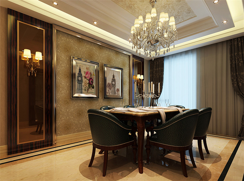 金地濱河國際105平米「輕奢風(fēng)格」實(shí)景圖(四)