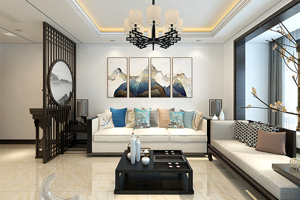 沈陽-玉祥明居118平「新中式」風(fēng)格裝修案例圖