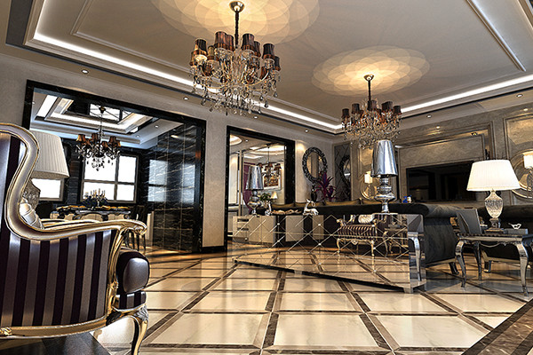 沈陽-隆悅府190平「新中式」裝修風(fēng)格案例圖