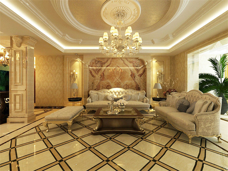 萬科藍(lán)橋圣菲245平米「奢華歐式」裝修案例(二)