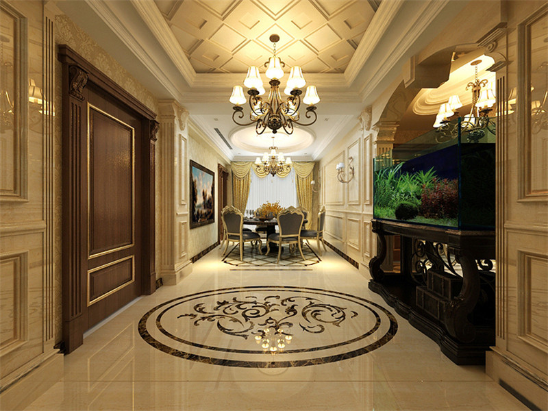 萬科藍(lán)橋圣菲245平米「奢華歐式」裝修案例(六)