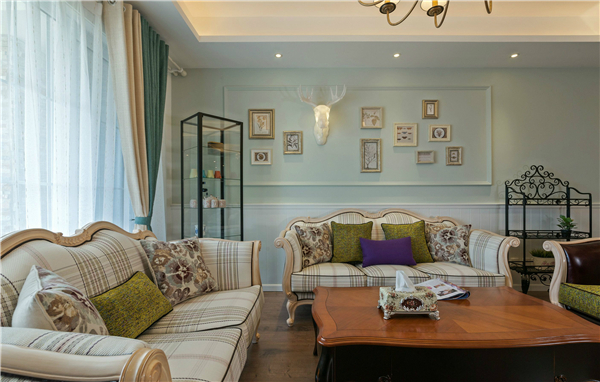 沈陽裝修公司120平「美式風(fēng)格」裝修案例圖