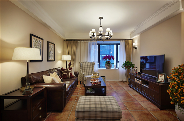 沈陽裝修公司129平「美式風格」裝修案例圖