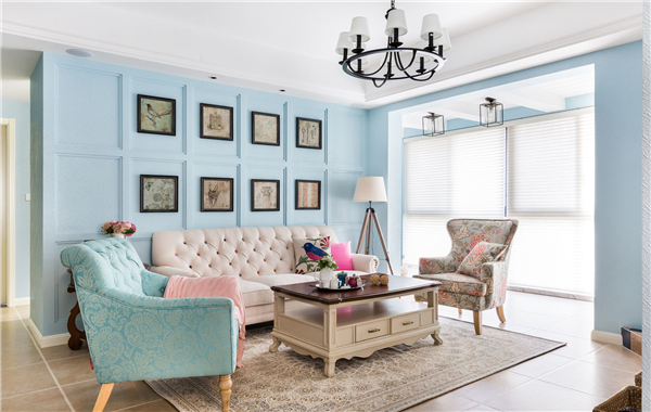 沈陽(yáng)裝修公司135平米「田園風(fēng)格」裝修案例圖