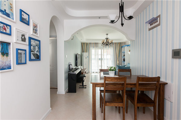 沈陽裝修90平米兩室「地中?！寡b修風格案例圖