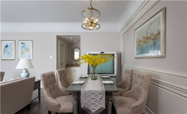 沈陽-萬達(dá)公館110平「美式風(fēng)格」裝修設(shè)計(jì)風(fēng)格案例