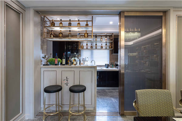 沈陽-雅賓利花園134平「輕奢風格」裝修設計案例圖