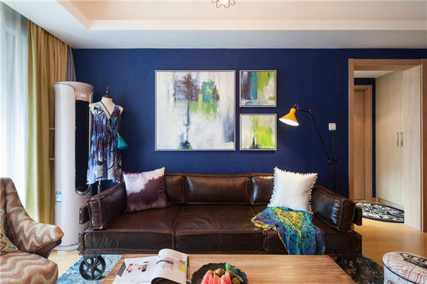 沈陽-中海盛京閣90平「混搭風格」裝修設計風格案例