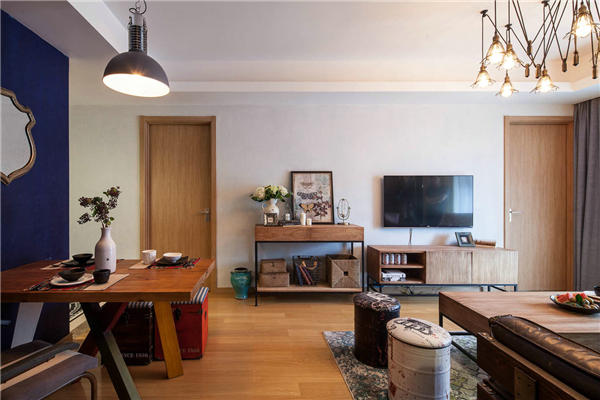 沈陽-中海盛京閣90平「混搭風格」裝修設計風格案例