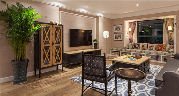 沈陽-浦江御景灣124平「混搭風格」裝修設計風格案例